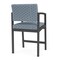 Lesro Lenox Steel Hip Chair Metal Frame, Charcoal, RS Rain Song Upholstery LS1161 - alternate 2